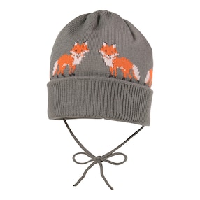 Winter-Strickmütze Füchse