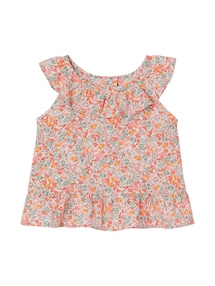 Ärmellose Bluse mit Print Mädchen Baby