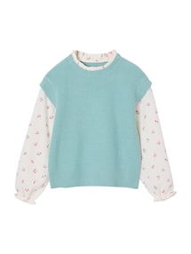 Pullover Mädchen, 2-in-1-Look