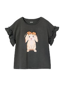 Mädchen T-Shirt mit Volantärmeln