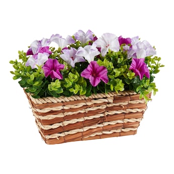 Kunstblumenkasten "Petunien"