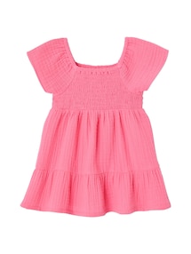 Gesmoktes Baby Kleid aus Musselin
