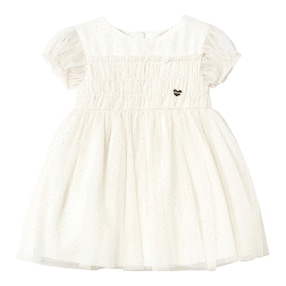 Tüllkleid kurzarm Glitzer