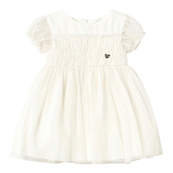 Tüllkleid kurzarm Glitzer