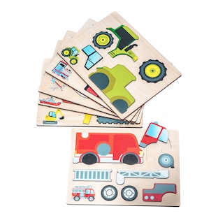 Magnetpuzzle Transport 6er Set