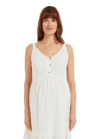 Trägerkleid für Schwangerschaft & Stillzeit, Musselin