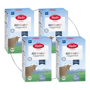 Bundle 4er Pack Bio Kinder-Folgemilch 500g