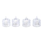 LED-Teelichter „Diamond“, 4 Stück