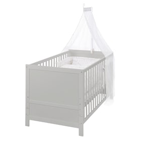 Kinderbettset, 70 x 140 cm Sternenzauber grau