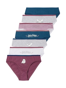 7er-Pack Mädchen Slips mit Glitzer HARRY POTTER