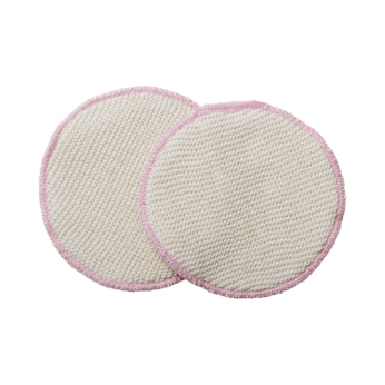 2er-Pack Stilleinlagen aus Merinowolle und Naturseide, 2-lagig, waschbar