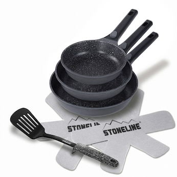 STONELINE SMART Pfannen-Set 6-teilig 20/24/28 | ohne Deckel - Grau