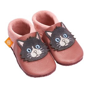 Krabbel- und Hausschuhe Katze