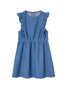 Mädchen Jeanskleid mit Volants