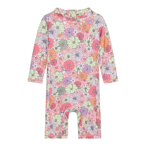 Schwimmanzug lang mit UV-Schutz Blumen