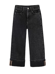 Weite Jeans mit breiten Umschlägen für Mädchen