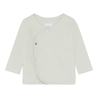 Wickelshirt langarm Waffelpiqué