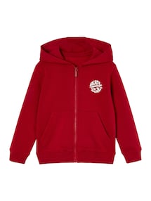 Jungen Kapuzensweatjacke BASIC mit Recycling-Polyester