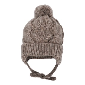 Winter-Strickmütze mit Bommel