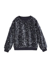 Festliches Mädchen Sweatshirt mit Pailletten