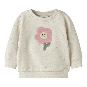Sweatshirt Blume Punkte