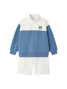 Jungen Set: Sweatshirt mit Reißverschluss und Bermudas NY Brooklyn