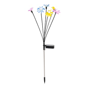 Solar-Gartenstecker „kunterbunte Blumenwelt“, 1 Stück