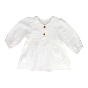 Musselin-Shirt langarm