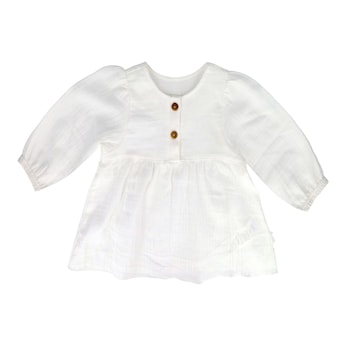 Musselin-Shirt langarm