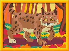 Luchs im Herbstwald