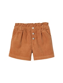 Mädchen Paperbag-Shorts aus Cord