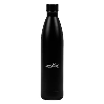 AWAVE  Thermo Trinkflasche 750 ml Edelstahl | Schwarz matt