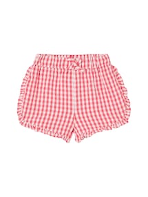 Baby Shorts aus kariertem Seersucker