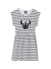Gestreiftes Kleid mit kurzen Ärmeln Disney MINNIE MAUS