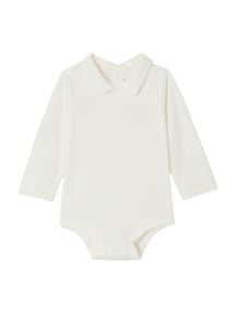 Bio-Kollektion: Langarmbody Baby Jungen mit Kragen