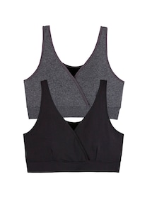 2er-Pack nahtlose Still-BHs, Mikrofaser