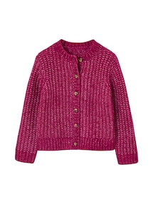 Flauschige Mädchen Strickjacke