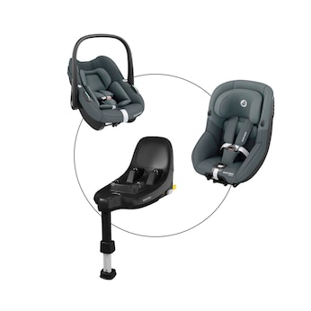 Babyschale Pebble S inkl. Kindersitz Pearl S und Isofix-Basis FamilyFix S