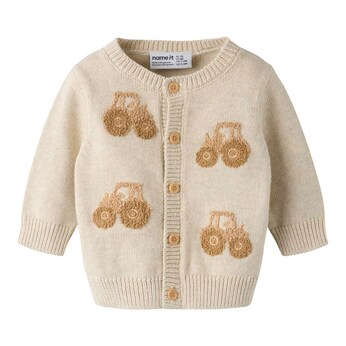 Strickjacke Traktoren