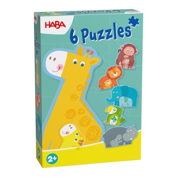 6 erste Puzzles - Tierfamilie