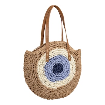 Bast-Sommertasche „Glücksauge“