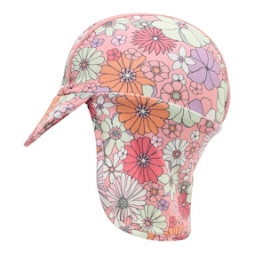 Schirmmütze mit Nacken- und UV-Schutz Blumen