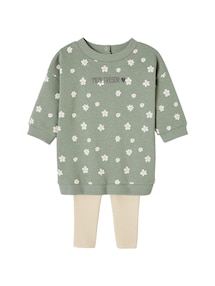 Baby Set MON TRÉSOR: Kleid & Leggings