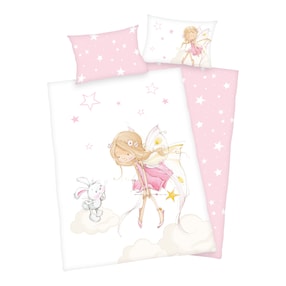 Renforcé Wende-Bettwäsche Little Fairy 40x60 / 100/135 cm