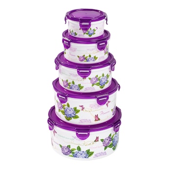 Klickdosen-Set "Hortensie", 5 Stück