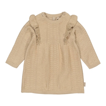 Strickkleid langarm Rüschen
