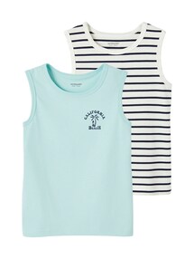 2er-Pack Jungen Trägershirts mit Recycling-Baumwolle