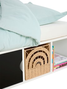 Faltbare Aufbewahrungsbox REGENBOGEN aus Papierkordel, Kinderzimmer