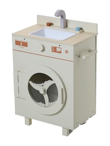 Waschmaschine und Bügelstation für Kinder, Holz FSC®