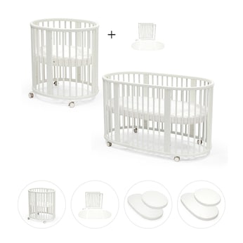 Bundle Sleepi Mini inkl. Umbausatz, 2 Matratzen und 2 Spannbetttüchern